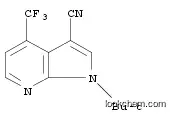 Molecular Structure of 1146221-86-4 (1H-Pyrrolo[2,3-b]pyridine-3-carbonitrile, 1-(1,1-dimethylethyl)-4-(trifluoromethyl)-)